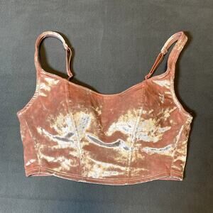 Victoria's Secret PINK Wireless Lightly Lined Long Line Velvet Bra Womens Small